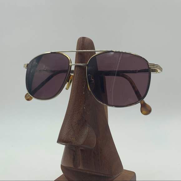 Vintage ESQ Tortoise/Silver Aviator Sunglasses - Picture 3 of 6